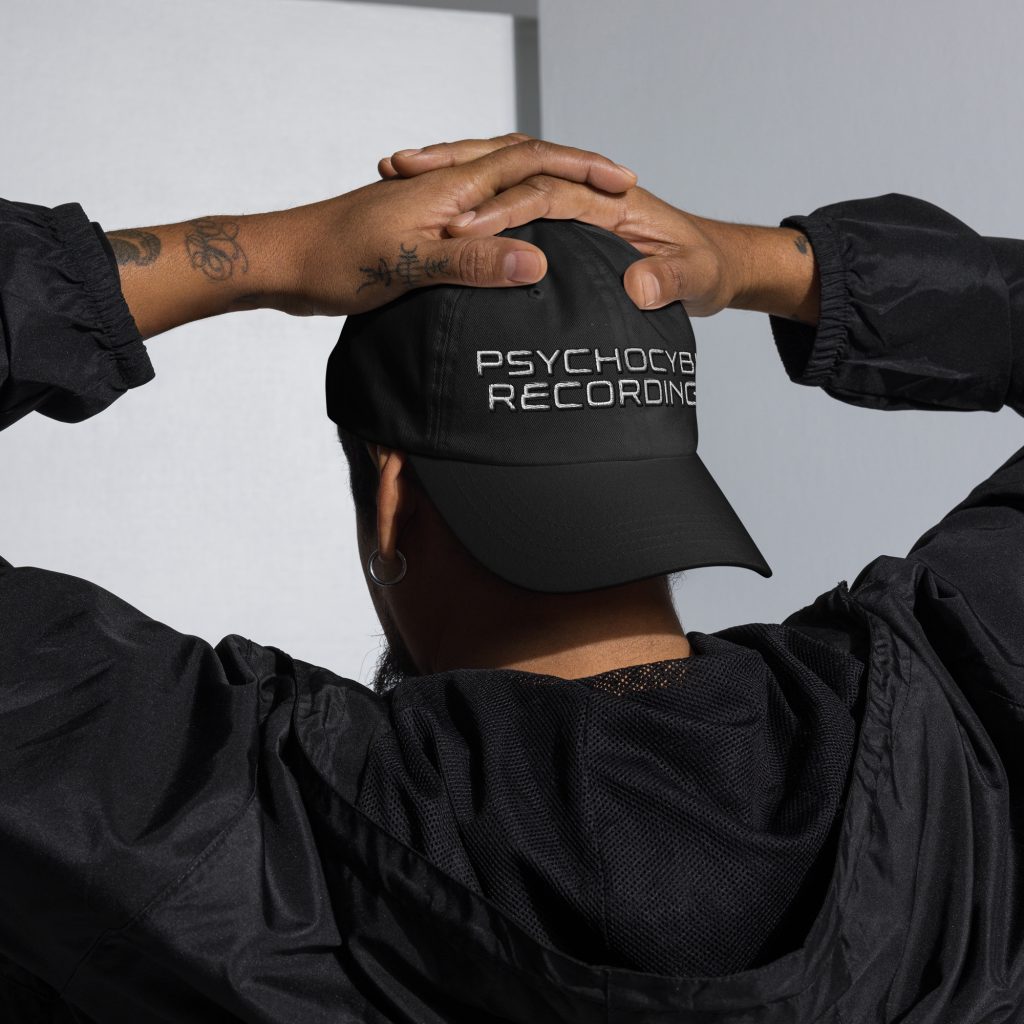 Psychocybin Recordings Cyber Logo Dad Cap